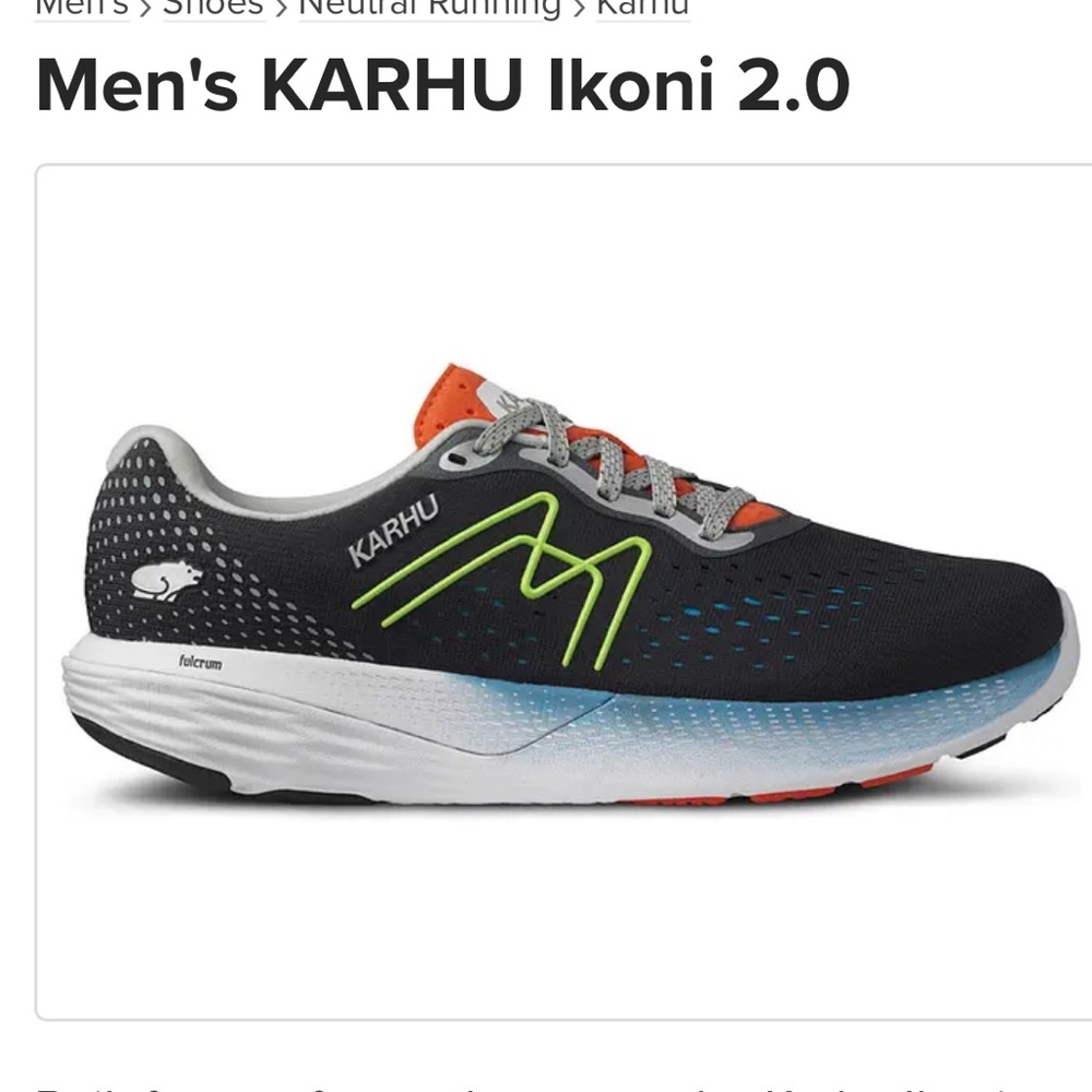 NWT Mens KARHU Ikoni Ortix running shoe